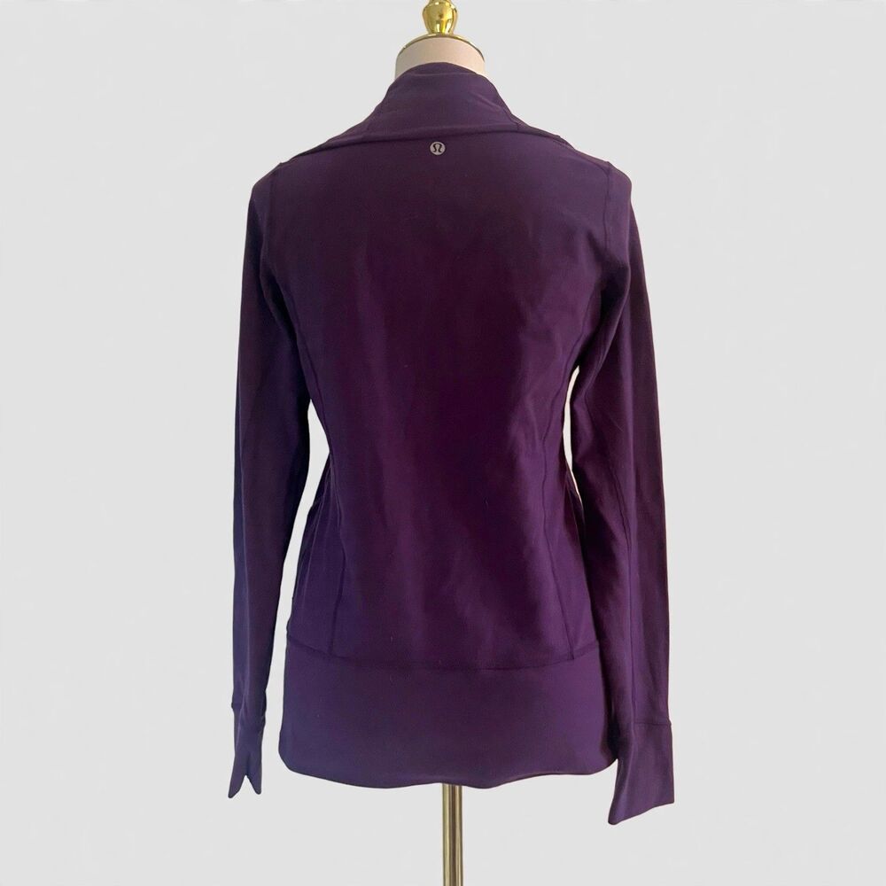 Lululemon Origami Stride Jacket Dark Purple Athletic Full-Zip Womens sz 6 - Picture 3 of 4